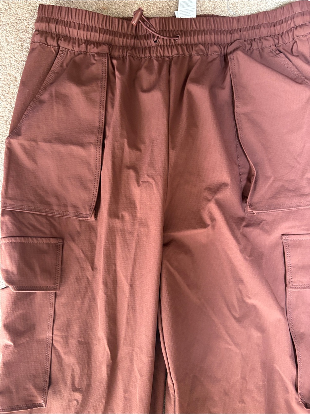 Fabletics Dusty Rose Cargo Track Joggers